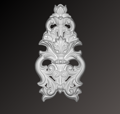 Орнамент декоративный элемент Европласт полиуретан 1.60.038 - 230*23*120 мм