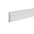 Плинтус напольный Лдф белый Ultrawood - Base 021 - 2,44м с кабель-каналом - 2400*60 мм