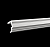 Подоконный элемент фасада Европласт полиуретан 4.82.002 - 2000*126*95 мм
